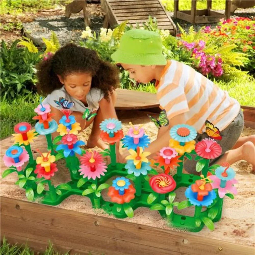 SpringFlower Gifts Toys for Girls Flower Garden Building Kit with Storage Case‎